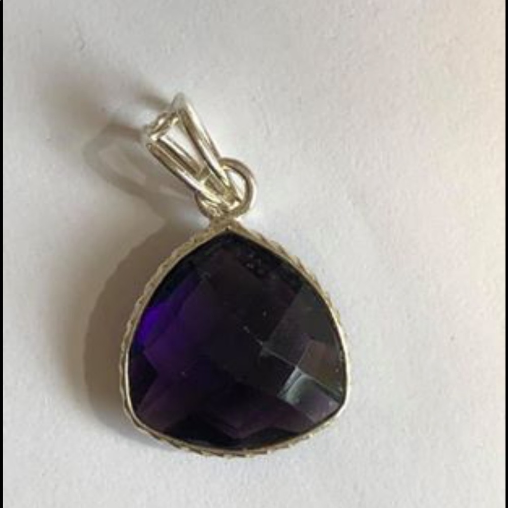 Beautiful natural amethyst cushion cut huge!